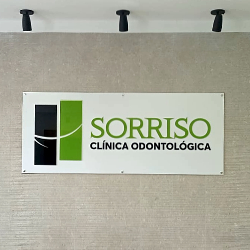 placa sorriso clinica odontologica